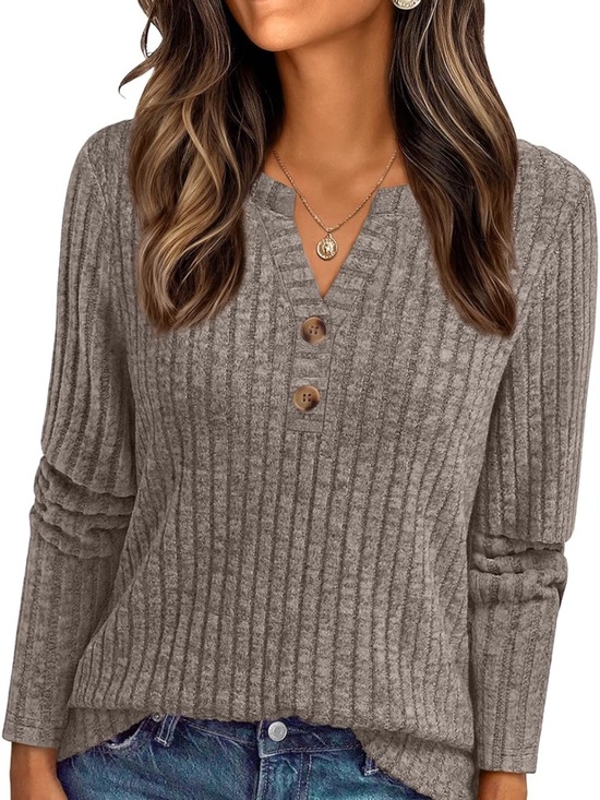 Sweaters - BRAND NEW Women’s Small Cozy Ribbed Sweater in Taupe